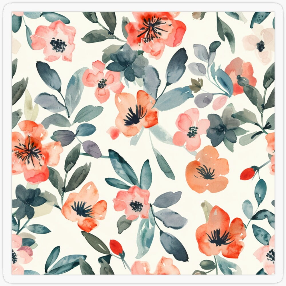Soft Watercolor Sticker Kir-6311 - Walmart.com