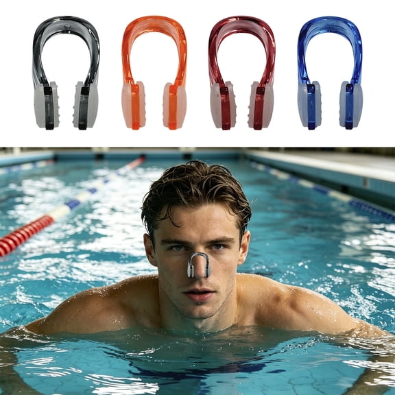 Soft Waterproof Anti-Slip Swimming Nose Clip, Comfortable Nose Plug for Adults, Practical Accessory for Diving, Snorkeling and Swimming Training Daily Use