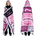 thumbnail image 1 of Soft Wearable Blanket Hoodie, Cozy Pink Blanket, Unique Throw Blankets Presents for Birthday, Christmas, 1 of 6