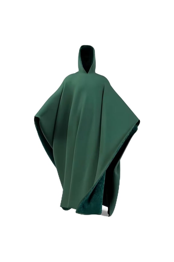 Soft Wearable Blanket Hoodie For Adults Cozy Loungewear Cape With Adjustable Hood Indoor Outdoor Comfort