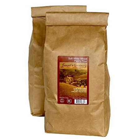 Soft White Whole Wheat Pastry Flour, 16 lbs, Joseph's Grainery Freshly Ground Flour, Non-GMO, Kosher Certified