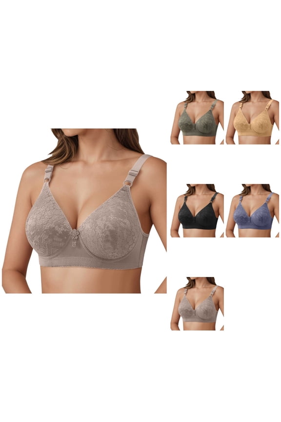 Soft Wireless Comfort Bra – Seamless Support Everyday Wear, Lightweight Breathable T-Shirt Bra with Wide Band, Full Coverage V-Neck No Underwire Bralette