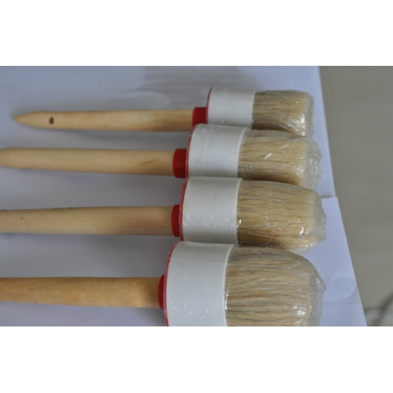 Soft Wood Handle Car Detailing Brush Paint & Wash Brushes for Cleaning Dashboard Seat Wheel