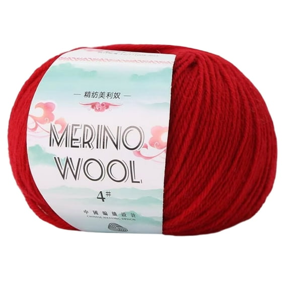 Soft Worsted Weight Yarn 134Yard/Roll 1.76oz Wool Blend Yarn For Beginner Crocheting Rugs Sweater Scarf Knitting Project