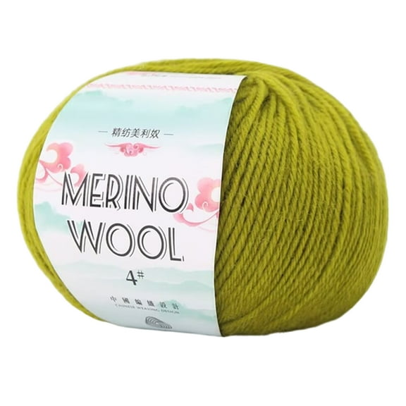 Soft Worsted Weight Yarn 134Yard/Roll 1.76oz Wool Blend Yarn For Beginner Crocheting Rugs Sweater Scarf Knitting Project