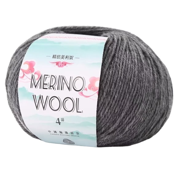 Soft Worsted Weight Yarn 134Yard/Roll Wool Yarn Hand Knitting Yarn 1.76oz/Roll For Knitting Rugs Sweaters Scarves