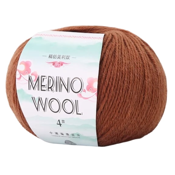 Soft Worsted Weight Yarn Wool Yarn Hand Knitting Yarn 1.76oz/Roll For Knitting Rugs Sweaters Scarves Hat Gloves