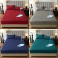 thumbnail image 1 of Soft Woven Waterproof Mattress Protector | Easy-Clean & Non-Slip Fit | Durable Comfort for Bedroom & Guest Room, 1 of 4