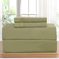 thumbnail image 1 of 4-Piece 1500 Series Bed Sheets Soft, Comfortable, Perfect for Any Bedroom , King, Sage/Green, 1 of 5