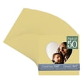 thumbnail image 1 of Soft Yellow Picture Frame Mat for 6x6 Frames - Heart Opening for 4x4 Photos - 50 Mats, 1 of 7