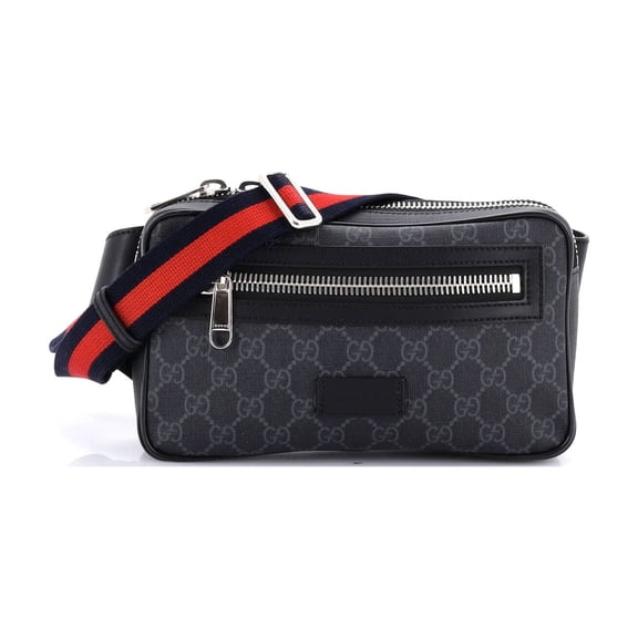 Soft Zip Belt Bag GG Coated Canvas Small By Rebag