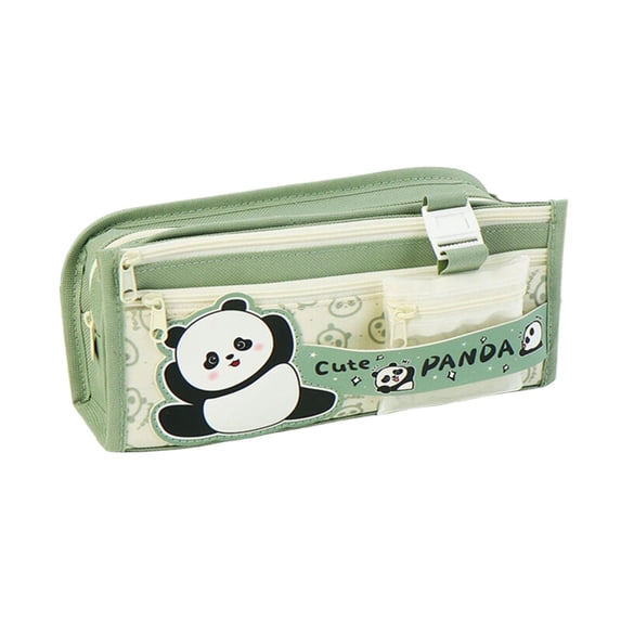 Soft Zipper Pencil Pouch, Panda Pencil Bag, #A