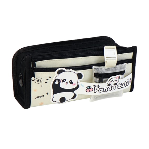 Soft Zipper Pencil Pouch, Panda Pencil Bag, #B