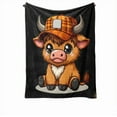 thumbnail image 1 of Soft and Comfortable Highlands Cow Blanket - Luxurious and Cozy Decor for Home, Perfect for Cuddling and Relaxing, 1 of 8