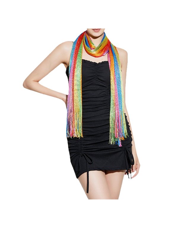 Soft and Comfortable Scarf Long Muffler Shawl with Tassels Decor for Daily Commutes & Outdoor Activity