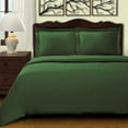 thumbnail image 1 of Soft and Durable Long-Staple Cotton Duvet Cover Set - Cal King, Hunter Green, 1 of 6