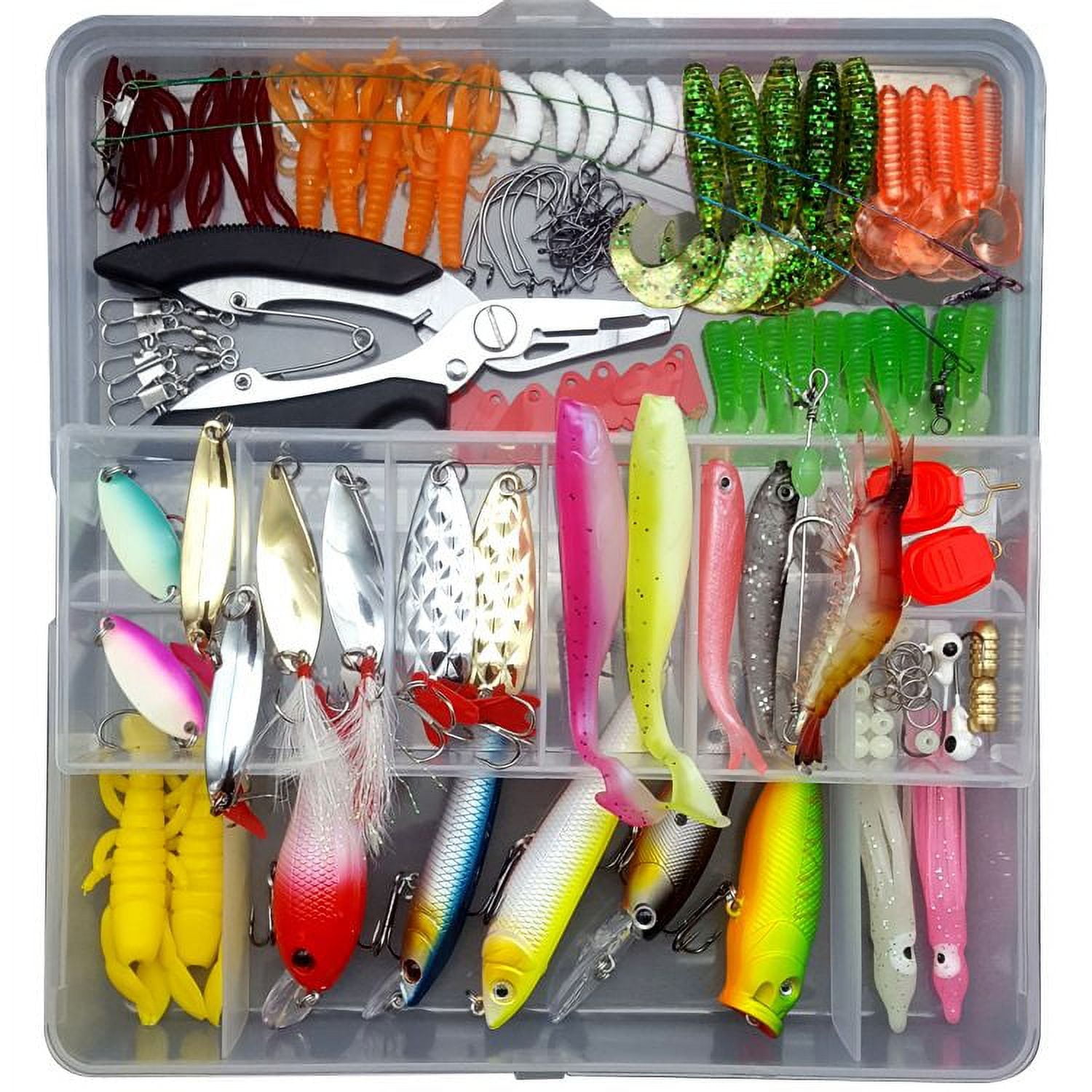 Soft and Hard Lure Baits Set Multi-Function Fishing Gear Layer 