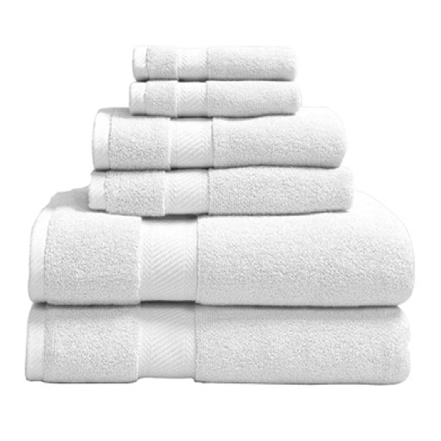 Soft and Plush Bath Towel Set 100 Cotton 6Piece