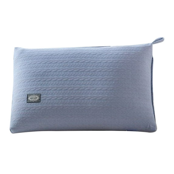 Soft and Supportive Hotel-Grade Down Pillow - 45x70cm for Back, Side, and Stomach Sleepers - Eco-Friendly Fabric, Blue/Pink