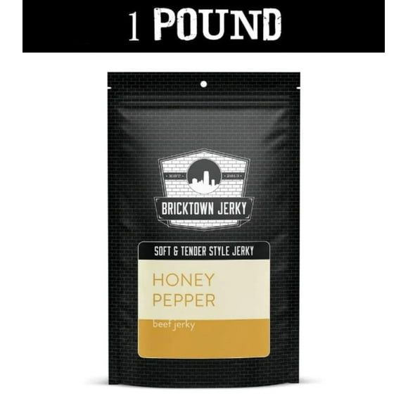 Soft and Tender Style Beef Jerky - Honey Pepper - 1 Pound