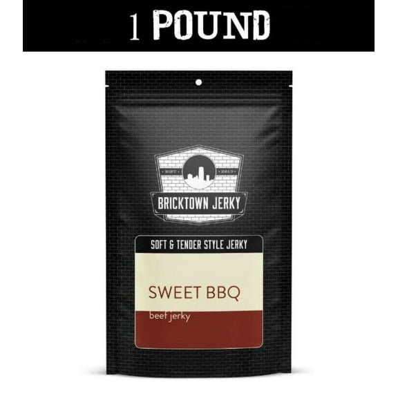 Soft and Tender Style Beef Jerky - Sweet BBQ - 1 Pound