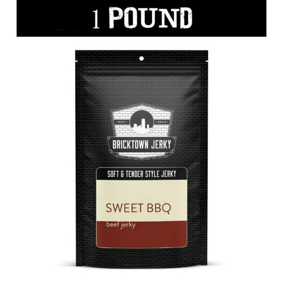 Soft and Tender Style Beef Jerky - Sweet BBQ - 1 Pound
