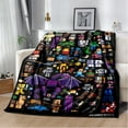 thumbnail image 1 of Soft and Warm M-Minecraft Blanket Featuring My World Sandbox Game Characters 3D Print Fleece Throw Blanket, 1 of 11