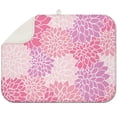 thumbnail image 1 of Soft and decorative boho dish drying mat 18x24 Inch, crafted from microfiber with bright floral patterns for a modern kitchen look, 1 of 4