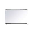 thumbnail image 1 of Soft corner metal rectangular mirror 24x40 inch in Black, 1 of 5
