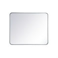 thumbnail image 1 of Soft corner metal rectangular mirror 30x36 inch in Silver, 1 of 5