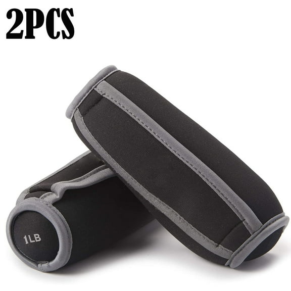 Soft dumbbells suitable for walking, running, physical therapy, and aerobic exercise - with ergonomic grip straps (2-piece set), men's and women's small weights