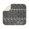 thumbnail image 1 of Soft microfiber boho dish drying mat 16x18 Inch, washable and reusable, designed to protect kitchen surfaces and dry dishes quickly, 1 of 7
