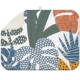thumbnail image 1 of Soft microfiber boho dish drying mat 18x24 Inch with artistic floral prints, designed for effective moisture absorption, 1 of 5
