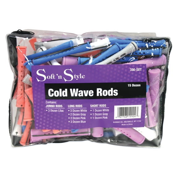 Soft n Style Concave Cold Wave Rod Set Item#356-SET