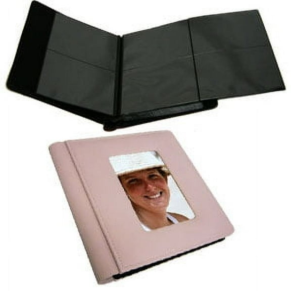 Soft pink photo album br with fold-out pages by Raika - 4x6