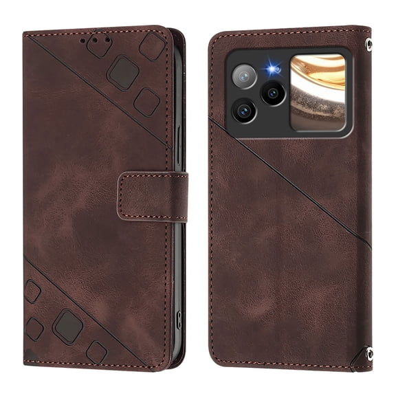 Soft skin-feel embossed PU leather BLU Bold N4 Wallet Case, Flip Phone Cover with Card Holder, Kickstand, Magnetic Closure.S06