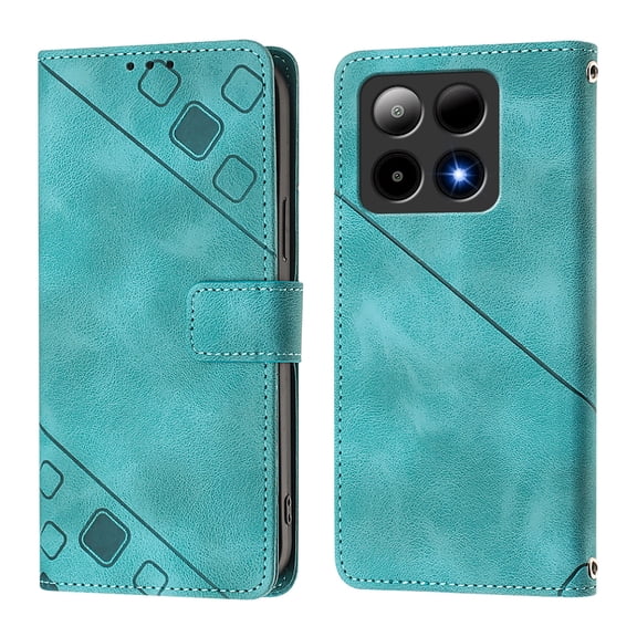 Soft skin-feel embossed PU leather Boost Summit5 Wallet Case, Flip Phone Cover with Card Holder, Kickstand, Magnetic Closure.S04
