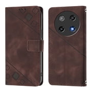 Soft skin-feel embossed PU leather Coolpad C16 Wallet Case, Flip Phone Cover with Card Holder, Kickstand, Magnetic Closure.S06