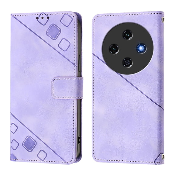 Soft skin-feel embossed PU leather Oukitel C5 2025 Wallet Case, Flip Phone Cover with Card Holder, Kickstand, Magnetic Closure.S05