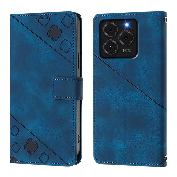 Soft skin-feel embossed PU leather Ulefone Note 20 Pro Wallet Case, Flip Phone Cover with Card Holder, Kickstand, Magnetic Closure.S03