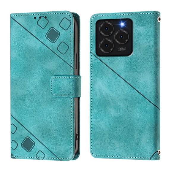 Soft skin-feel embossed PU leather Ulefone Note 20 Pro Wallet Case, Flip Phone Cover with Card Holder, Kickstand, Magnetic Closure.S04