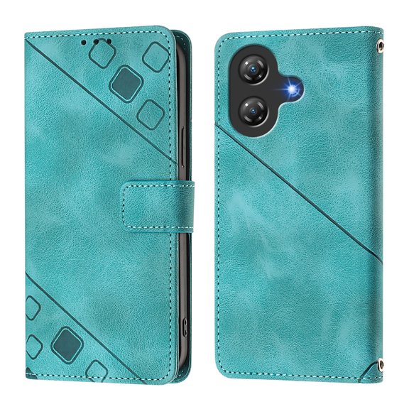 Soft skin-feel embossed PU leather Ulefone Note 21 Wallet Case, Flip Phone Cover with Card Holder, Kickstand, Magnetic Closure.S04