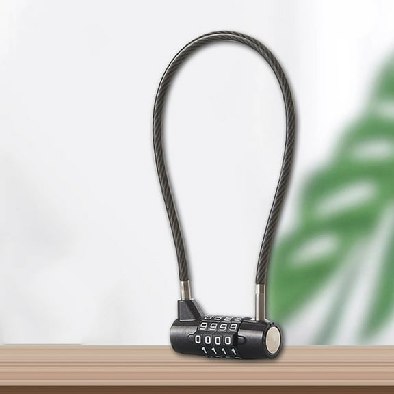 Soft steel wire password lock refrigerator cabinet door lock garden padlock