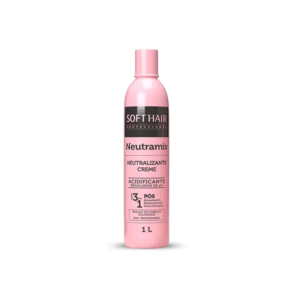 SoftHair - Linha Neutramix - Neutralizante Creme Universal 3 em 1 Max Beauty 1 L - (Neutramix Collection - Universal Neutralizing Cream 3 in 1 Max Beauty 33.81 Fl Oz)