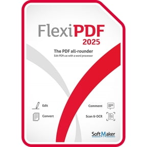 SoftMaker FlexiPDF 2025 for 3 Users, Windows [Digital Download]