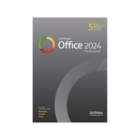 SoftMaker Office Professional 2024 for 5 Devices, Windows/macOS/Linux (Digital Download)