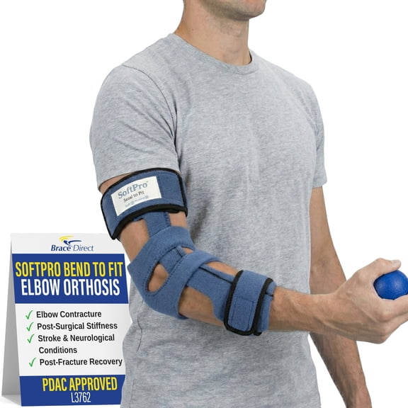 SoftPro Bend to Fit Elbow Orthosis- Positional and Progressive Extension Therapy for Mild to Severe Contractures - L3762- OCSI by Brace Direct