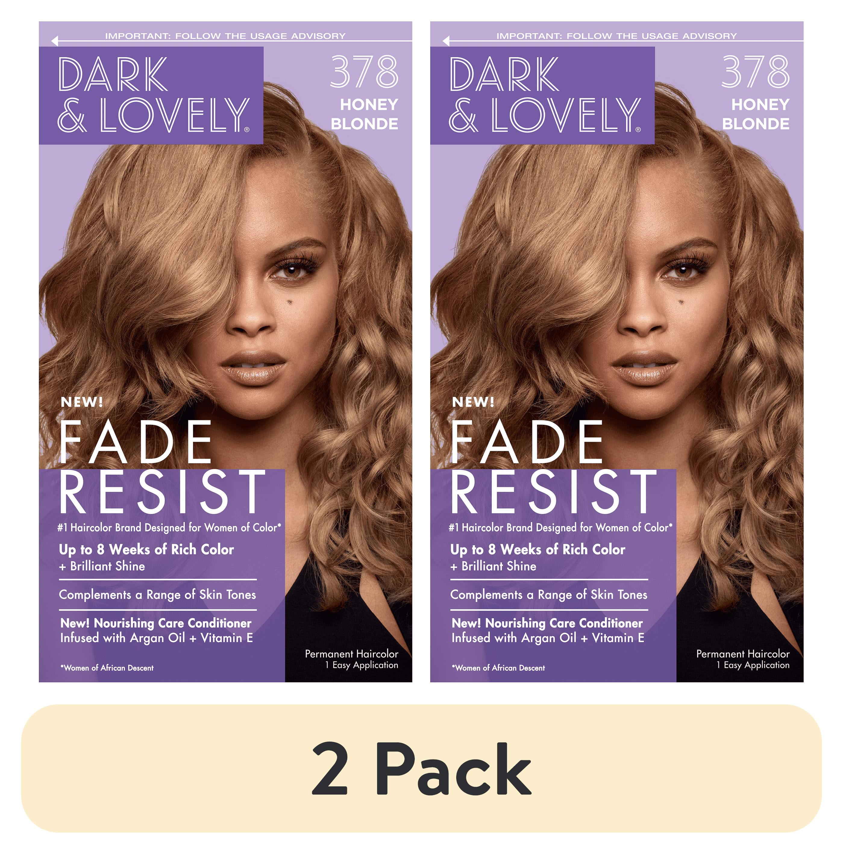 (2 pack) SoftSheenCarson Dark & Lovely Fade Resist Hair Color, 378