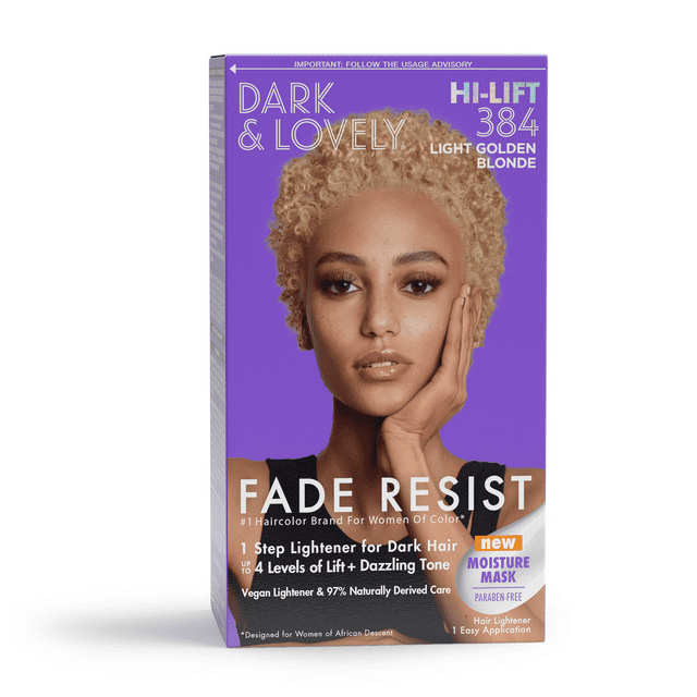 SoftSheenCarson Dark & Lovely Fade Resist Hair Color, 384 Light Golden