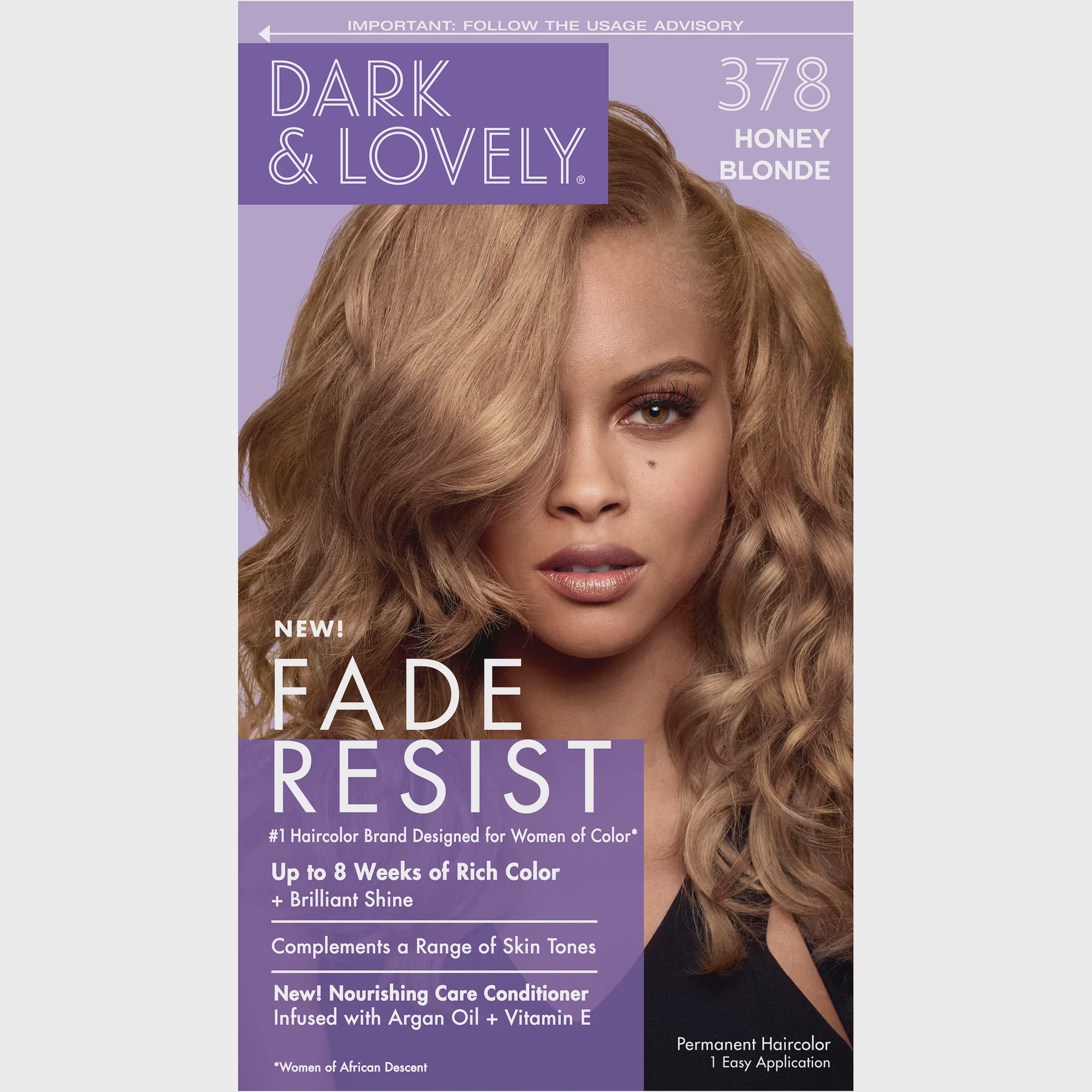 SoftSheen-Carson Dark and Lovely Fade Resist Hair Color, 378 Honey Blonde